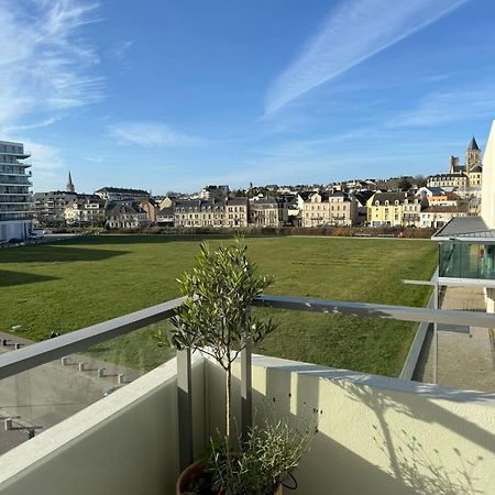 Presqu'Ile, Appartement Neuf Avec Balcon, Salle De Gym Et Parking Caen Luaran gambar